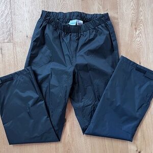 Columbia black rain pants, Size M